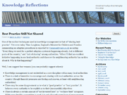 knowledge reflections blog